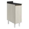 Balcao Com Tampo 1P 30 cm MDF Kali 12217 Bianco Toq Bianco Toq Nicioli