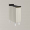Balcao Com Tampo 1P 30 cm MDF Kali 12217 Bianco Toq Bianco Toq Nicioli
