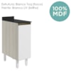 Balcao Com Tampo 1P 30 cm MDF Kali 12217 Bianco Toq Branco Uv Nicioli