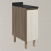 Balcao Com Tampo 1P 30 cm MDF Kali 12217 Carvalho Toq Bianco Toq Nicioli