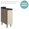 Balcao Com Tampo 1P 30 cm MDF Kali 12217 Carvalho Toq Bianco Toq Nicioli