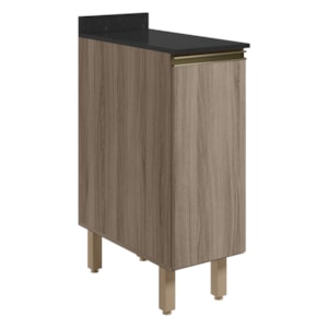 Balcao Com Tampo 1P 30 cm MDF Kali 12217 Carvalho Toq Carvalho Toq Nicioli