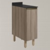 Balcao Com Tampo 1P 30 cm MDF Kali 12217 Carvalho Toq Carvalho Toq Nicioli