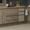 Balcao Com Tampo 1P 3G Vidro 120 cm Maxxi G747 Nogal Kappesberg