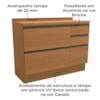 Balcao Com Tampo 1P 4G 120 cm Maxxi G746 Canela Kappesberg