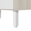 Balcao Com Tampo 2 Gavetoes MDF 80 cm Kali 1641222 Bianco TOQ Branco Nicioli