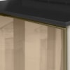 Balcao Com Tampo 2 Gavetoes Vidro 80cm MDF Kali 16412 Bianco Toq Nicioli