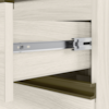 Balcao Com Tampo 2 Gavetoes Vidro MDF 80 cm Kali 1641269 Bianco TOQ Nicioli