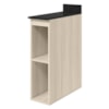 Balcao Com Tampo 2 Nichos MDF 20 cm Kali 1221622 Bianco TOQ Nicioli