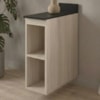 Balcao Com Tampo 2 Nichos MDF 20 cm Kali 1221622 Bianco TOQ Nicioli