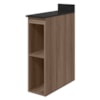 Balcao Com Tampo 2 Nichos MDF 20 cm Kali 1221622 Carvalho TOQ Nicioli