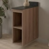 Balcao Com Tampo 2 Nichos MDF 20 cm Kali 1221622 Carvalho TOQ Nicioli