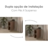 Balcao Com Tampo 2 Nichos MDF 20 cm Kali 1221622 Carvalho TOQ Nicioli