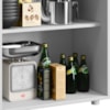 Balcao Com Tampo 2 Portas 61 cm MDP Denver Branco ARMoveis