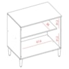 Balcao Com Tampo 2 Portas 70 cm MDF 2006805 Cinamomo Branco ARMoveis