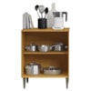 Balcao Com Tampo 2 Portas 70 cm MDF 2006805 Cinamomo Branco ARMoveis