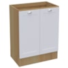 Balcao Com Tampo 2 Portas 80 cm CD1012403 Branco Dtall