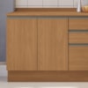 Balcao Com Tampo 2 Portas 80 cm Maxxi G744 Canela Kappesberg