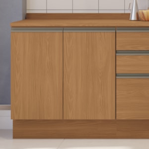 Balcao Com Tampo 2 Portas 80 cm Maxxi G744 Canela Kappesberg