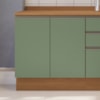 Balcao Com Tampo 2 Portas 80 cm Maxxi G744 Canela Verde Kappesberg
