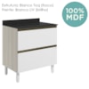Balcao Com Tampo 2G 80cm MDF Kali 16412 Bianco Toq Branco Uv Nicioli