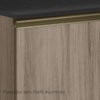 Balcao Com Tampo 2G 80cm MDF Kali 16412 Carvalho Toq Carvalho Toq Nicioli