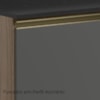 Balcao Com Tampo 2G 80cm MDF Kali 16412 Carvalho Toq Chumbo Nicioli
