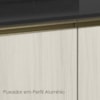 Balcao Com Tampo 2P 60 cm MDF Kali 12220 Bianco Toq Bianco Toq Nicioli