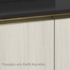 Balcao Com Tampo 2P 60 cm MDF Kali 12220 Carvalho Toq Bianco Toq Nicioli