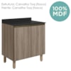 Balcao Com Tampo 2P 60 cm MDF Kali 12220 Carvalho Toq Carvalho Toq Nicioli