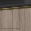 Balcao Com Tampo 2P 60 cm MDF Kali 12220 Carvalho Toq Carvalho Toq Nicioli