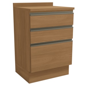 Balcao Com Tampo 3 Gavetas 60 cm Maxxi G743 Canela Kappesberg