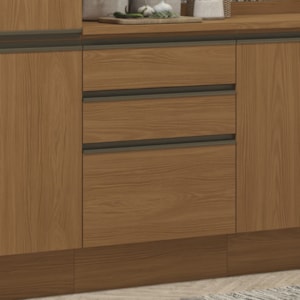 Balcao Com Tampo 3 Gavetas 60 cm Maxxi G743 Canela Kappesberg