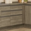 Balcao Com Tampo 3 Gavetas 60 cm Maxxi G743 Nogal Kappesberg