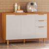 Balcao Com Tampo 3 Portas 2 Gavetas 120 cm MDF Bari Freijo Off Acetinado POLIMAN