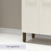 Balcao Com Tampo 3P 1G 120 cm Versalhes Nogueira Off White KTP