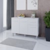 Balcao Com Tampo 3P 1G 120 cm Vitoria Branco Mobbs