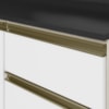 Balcao Com Tampo 4 Gavetas 40 cm MDF 16410 Bianco Toq Branco Uv Nicioli