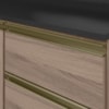 Balcao Com Tampo 4 Gavetas 40 cm MDF 16410 Carvalho Toq Carvalho Toq Nicioli