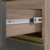 Balcao Com Tampo 4 Gavetas 40 cm MDF 16410 Carvalho Toq Chumbo Nicioli