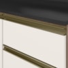 Balcao Com Tampo 4 Gavetas 40 cm MDF 16410 Carvalho Toq Off White Cetim Nicioli