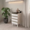 Balcão Com Tampo 4 Gavetas MDF 40 cm Kali 1641022 Bianco TOQ Branco Nicioli