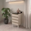 Balcão Com Tampo 4 Gavetas MDF 40 cm Kali 1641022 Bianco TOQ Nicioli