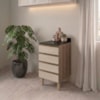 Balcão Com Tampo 4 Gavetas MDF 40 cm Kali 1641022 Carvalho TOQ Bianco Nicioli