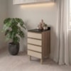 Balcão Com Tampo 4 Gavetas MDF 40 cm Kali 1641022 Carvalho TOQ Off White Nicioli