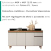 Balcao Com Tampo 4 Portas 1 Gaveta 160 cm Grecia Cedro Areia RUDK