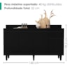 Balcao Com Tampo 4 Portas 1 Gaveta 160 cm Grecia Preto RUDK