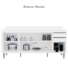 Balcao Com Tampo 4 Portas 2 Gavetas BP 180 cm Agatha Branco Eratto Moveis