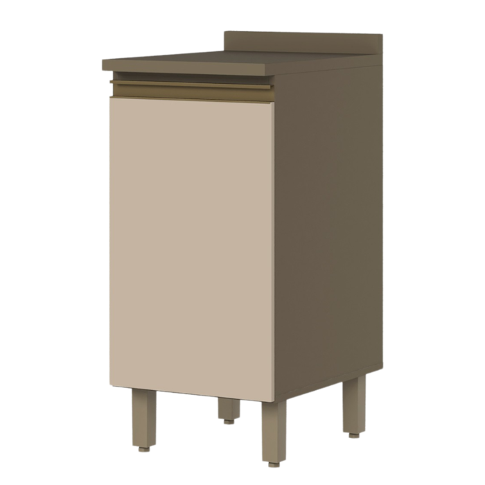 Balcao Com Tampo 40 cm 1 Porta Connect Duna Cristal Henn