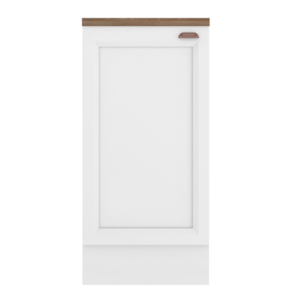 Balcao Com Tampo 41 cm 1 Porta Unna Branco POLIMAN